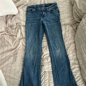 7 For All Mankind Women's Classic Blue Straight Leg Jeans